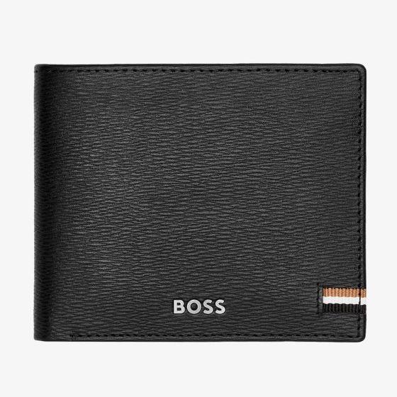 BOSS Iconic Black Leather Card Holder HLW421A
