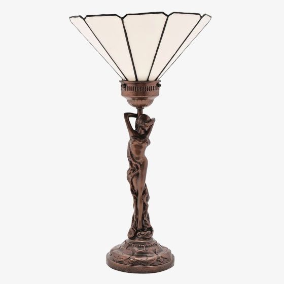 Nouveau Bronze Finish Figurine Lamp L2937