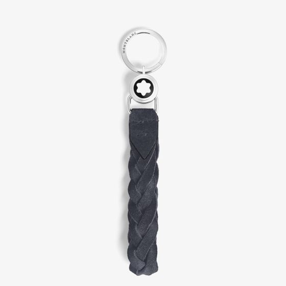 Montblanc Blue Suede Loop Keyring 221867