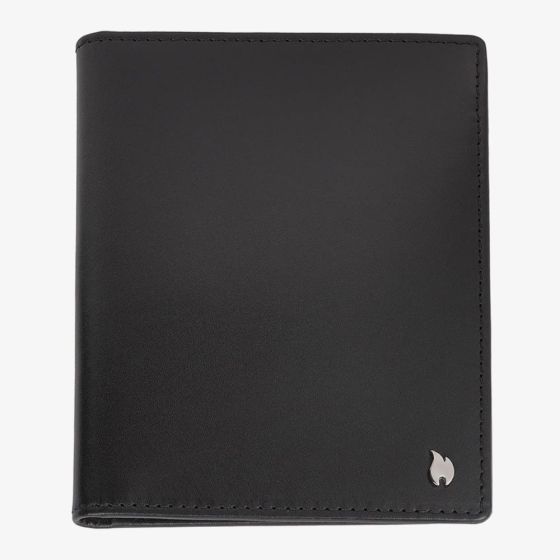 Zippo Signature Black Leather Card Holder Wallet 2007992