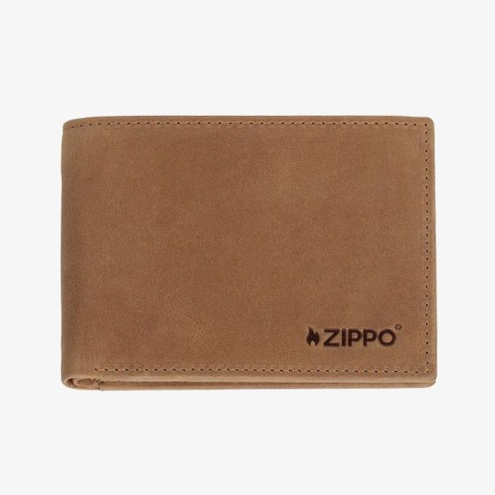 Zippo Vintage Brown Leather Wallet 2008007