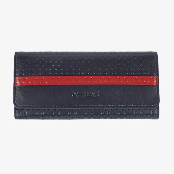 Zippo Navy Blue Red Stripe Tabacco Pouch 2008018