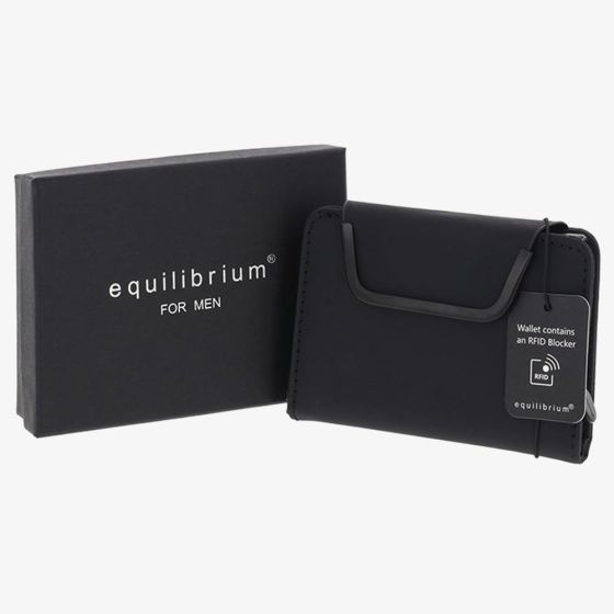 Equilibrium Mens Black Magnetic Pop Up Credit Card Holder 359845