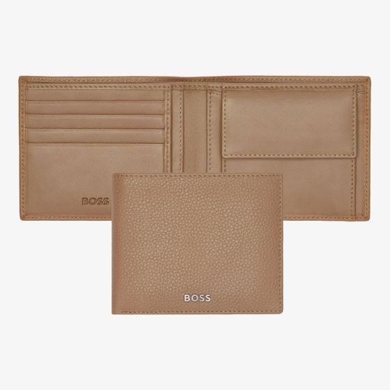 BOSS Classic Grained Camel Money Wallet Wallet HLM416X
