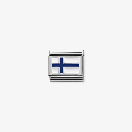 Nomination CLASSIC Silvershine Finland Flag Charm 330207/10