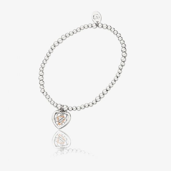 Clogau Welsh Royalty Heart Affinity Bead Bracelet 3SBB73S