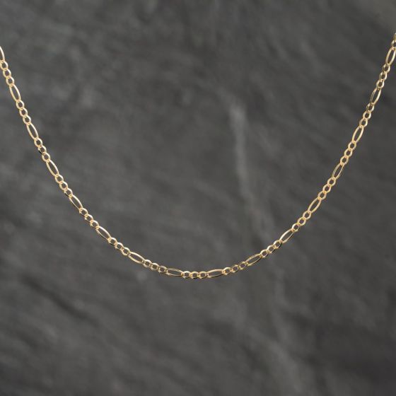 Second Hand 9ct Yellow Gold 18 Inch Figaro Chain 41011153