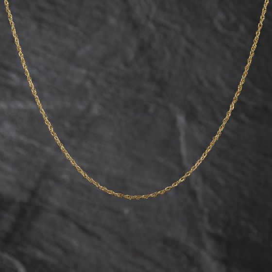 Second Hand Yellow Gold 16 Inch Prince Of Wales Chain 41011170