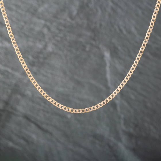 Second Hand 9ct Yellow Gold 18 Inch Curb Chain 41020019