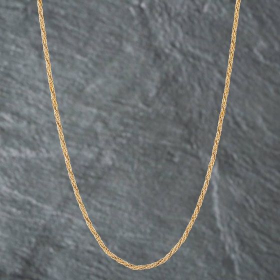 Second Hand 9ct Yellow Gold 15 Inch Rope Chain 41021177