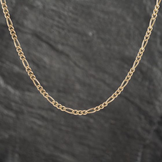 Second Hand 9ct Yellow Gold 18 Inch Figaro Chain 41021401