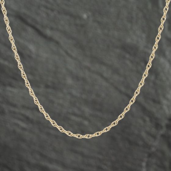 Second Hand 9ct Yellow Gold 24 Inch Prince Of Wales Chain 41021439