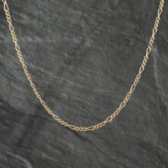 Second Hand 9ct Yellow Gold 16 Inch Figaro Chain 41021442