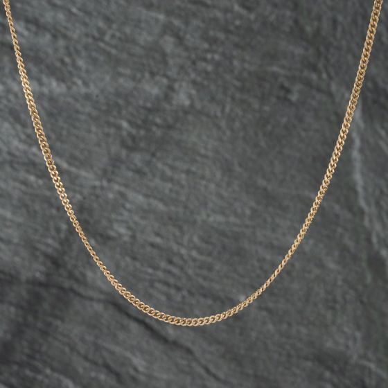 Second Hand 9ct Yellow Gold 19 Inch Curb Chain 41021453