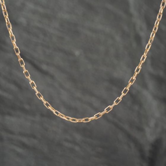 Second Hand 9ct Yellow Gold 18 Inch Trace Chain 41021489