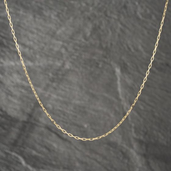 Second Hand 9ct Yellow Gold 23 Inch Paper Link Chain 41021522