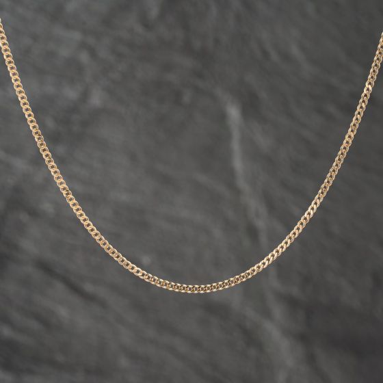 Second Hand 9ct Yellow Gold 19 Inch Curb Chain 41021529