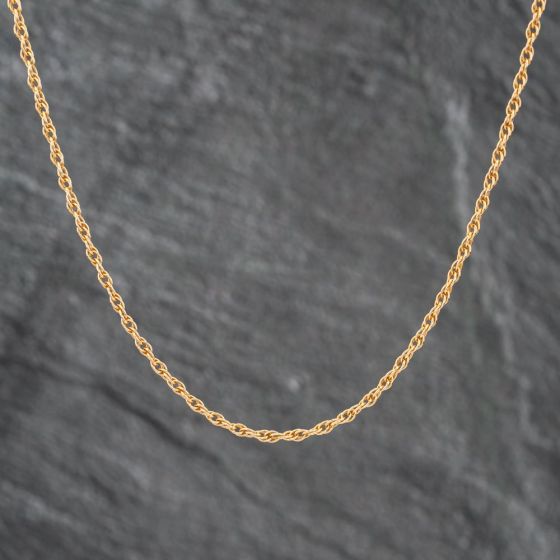 Second Hand 9ct Yellow Gold 16 Inch Prince Of Wales Chain 41021541