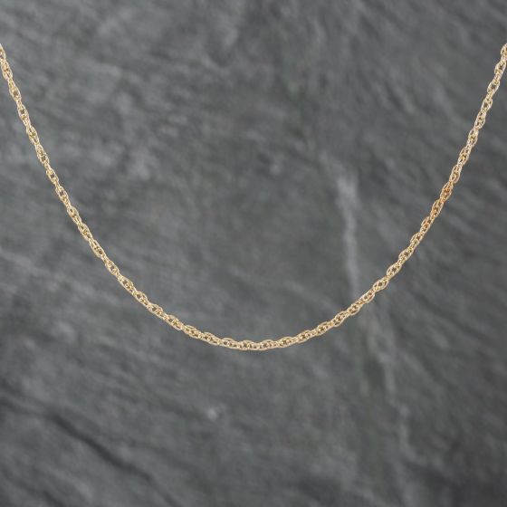 Second Hand 9ct Yellow Gold 18 Inch Prince Of Wales Chain 41021563