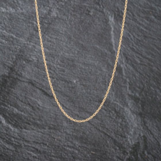 Second Hand 9ct Yellow Gold 19 Inch Prince Of Wales Chain 41021593