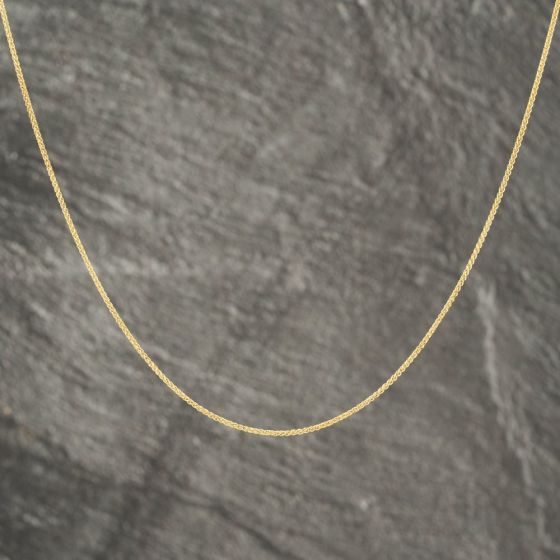 Second Hand 9ct Yellow Gold 16-18 Inch Spiga Chain 41021665