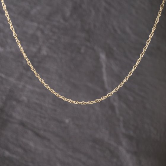 Second Hand 9ct Yellow Gold 16 Inch Prince Of Wales Chain 41021681