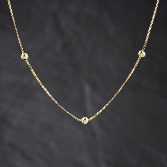 Second Hand 9ct Yellow Gold Serpentine 16 Inch Ball Chain 41021705