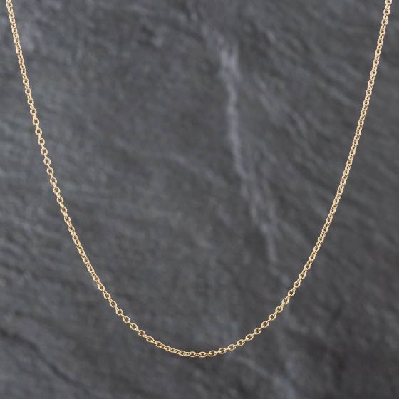 Second Hand 18ct Yellow Gold 18 Inch Trace Chain 4102257