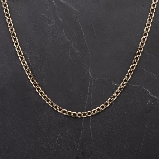 Second Hand 9ct Yellow Gold 20 Inch Curb Link Chain 4102809