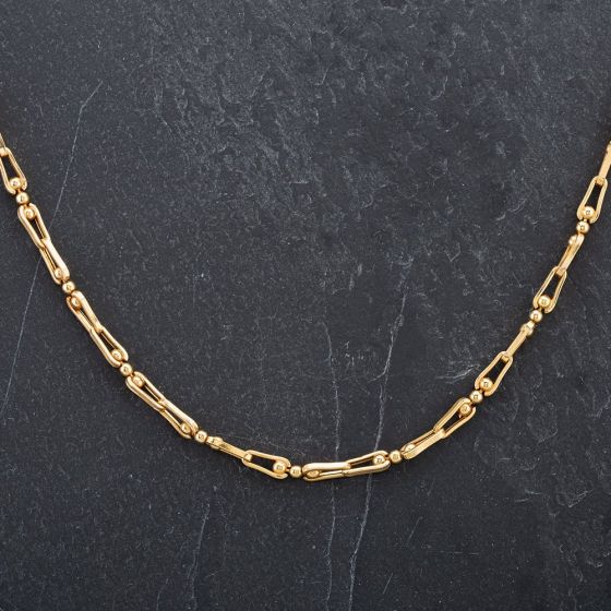 Second Hand 9ct Yellow Gold 20 Inch Fancy Ball Chain 4103293