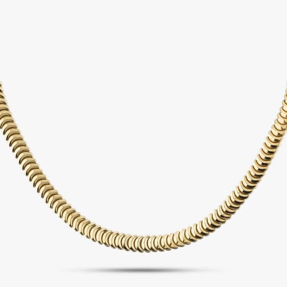 Second Hand 18ct Two Colour Gold Reversible 17 Inch Bar Chain 41041112