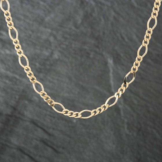 Second Hand 9ct Yellow Gold 18 Inch Figaro Chain 41041140