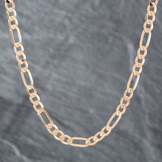 Second Hand 9ct Yellow Gold 20 Inch Figaro Chain 41041229