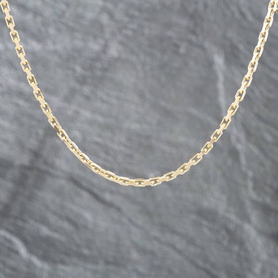 Second Hand 9ct Yellow Gold 18 Inch Trace Chain 41041269