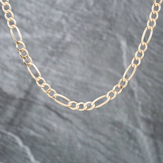 Second Hand 9ct Yellow Gold 18 Inch Figaro Chain 41041270