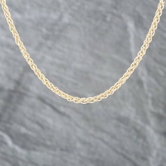 Second Hand 9ct Yellow Gold 18 Inch Foxtail Chain 41041273