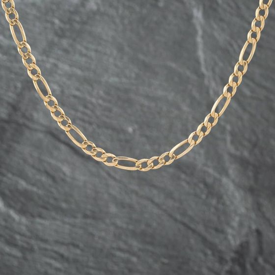 Second Hand 9ct Yellow Gold 19 Inch Figaro Chain 41041293