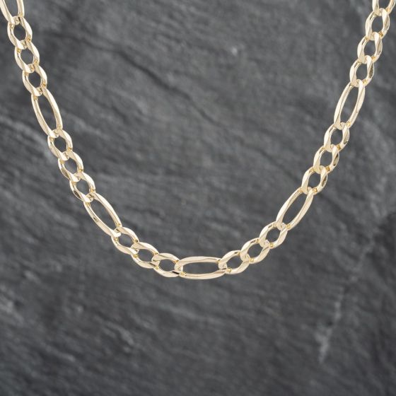 Second Hand 9ct Yellow Gold 23 Inch Figaro Chain 41041309