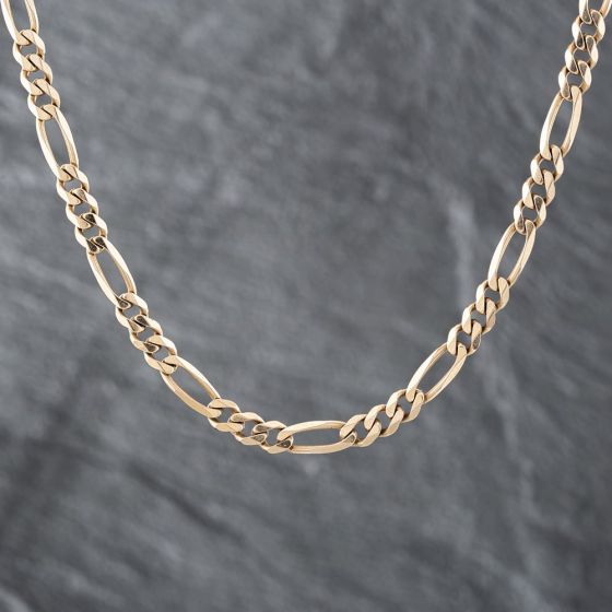 Second Hand 9ct Yellow Gold 18 Inch Figaro Chain 41041376