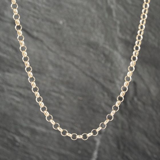 Second Hand 9ct Yellow Gold 28 Inch Belcher Chain 41041382