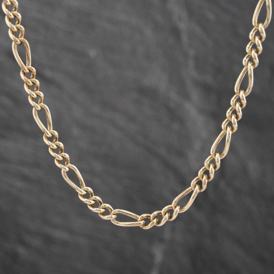 Second Hand 9ct Yellow Gold 19 Inch Figaro Chain 41041395