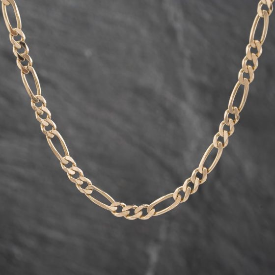 Second Hand 9ct Yellow Gold 20 Inch Figaro Chain 41041397