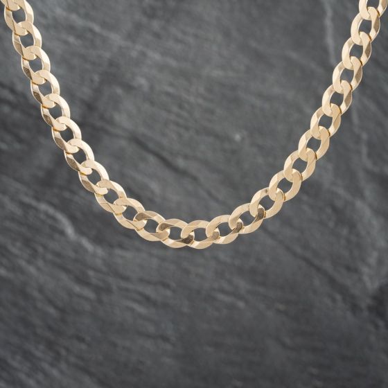 Second Hand 9ct Yellow Gold 20 Inch Curb Chain 41041421