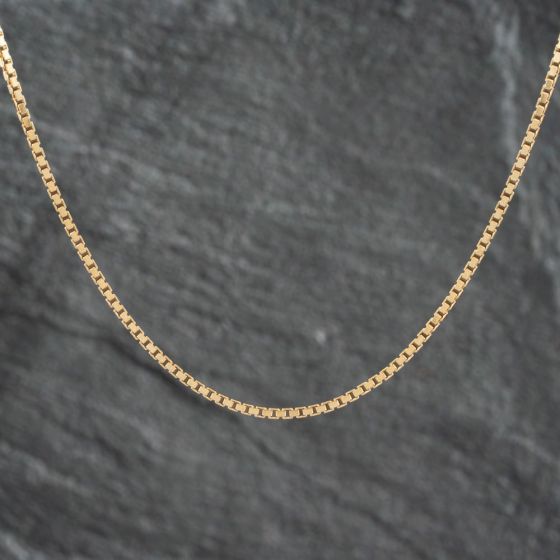 Second Hand 18ct Yellow Gold 15 Inch Box Chain 41041451