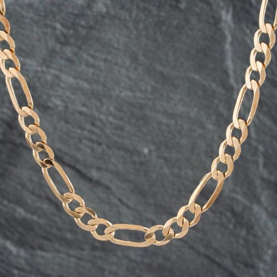 Second Hand 9ct Yellow Gold 18 Inch Figaro Chain 41041460