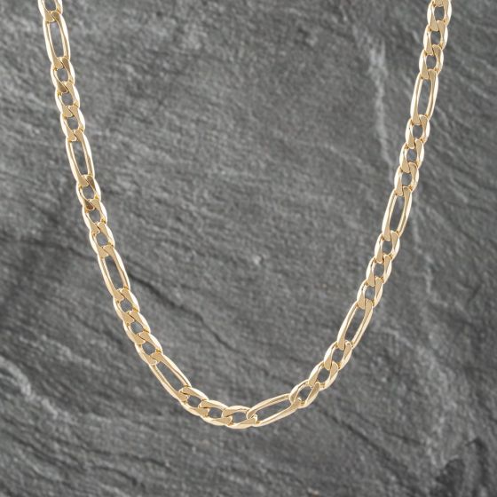 Second Hand 9ct Yellow Gold 21 Inch Figaro Chain 41041475
