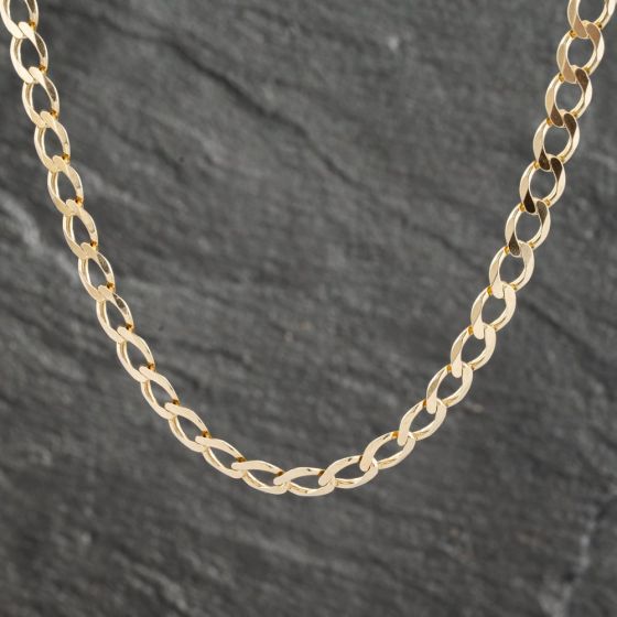 Second Hand 9ct Yellow Gold 20 Inch Curb Chain 41041491