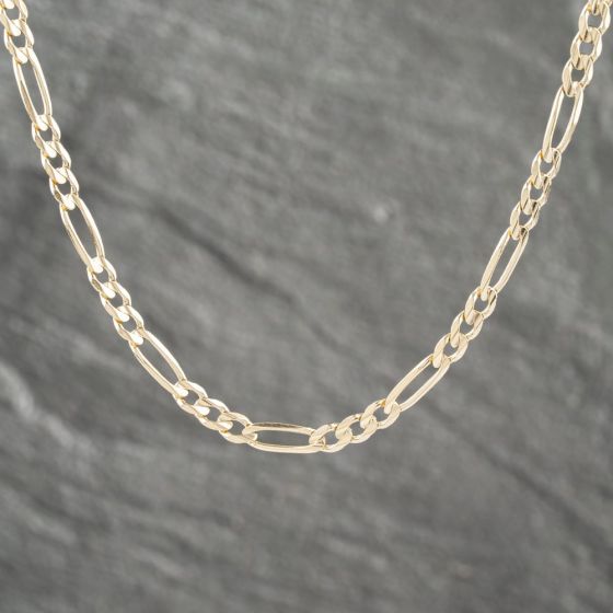 Second Hand 9ct Yellow Gold 24 Inch Figaro Chain 41041532