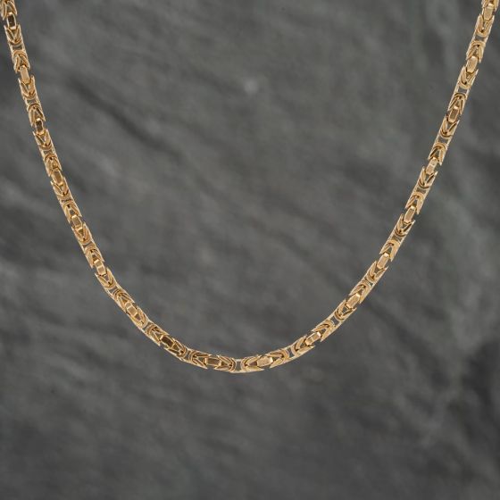 Second Hand 9ct Yellow Gold 20 Inch Byzantine Chain 41041541
