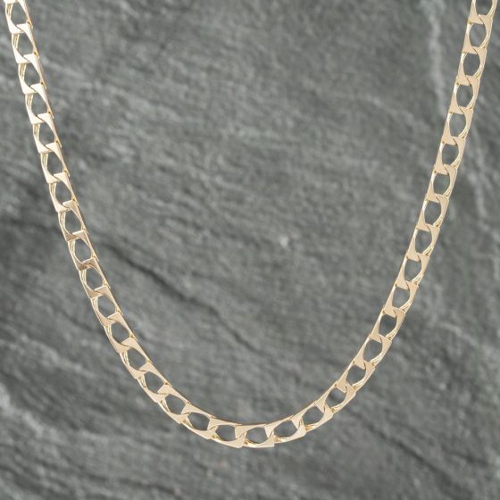 Second Hand 9ct Yellow Gold 19 Inch Curb Chain 41041548